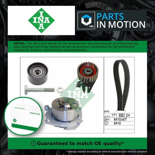 Timing belt water pump kit - belt,
